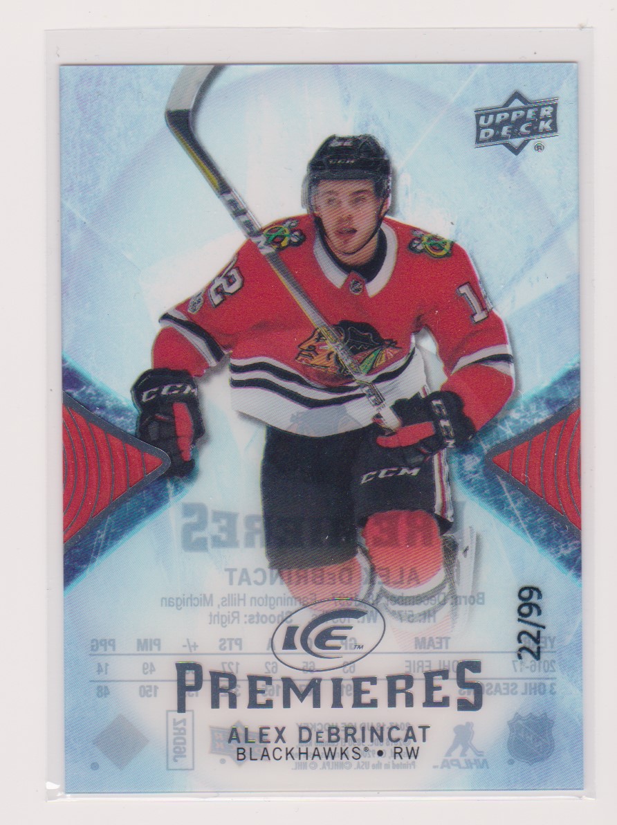 (image for) 2017-18 Upper Deck Ice #197 Alex DeBrincat 22/99 RC